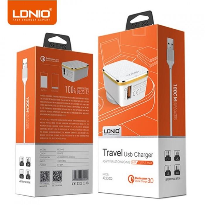LDNIO A1204Q ΦΟΡΤΙΣΤΗΣ QC3.0 1 PORT + 1M MICRO USB CABLE, 18W - Image 2