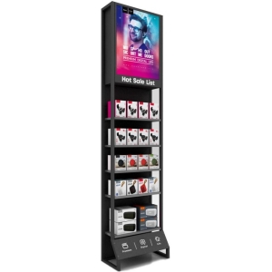 HOCO A2 ΜΕΤΑΛΛΙΚΟ ΣΤΑΝΤ ΜΕ ΡΑΦΙΑ L600*D300*H2400mm