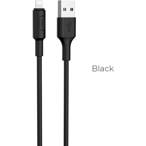 HOCO X25 SOARER ΚΑΛΩΔΙΟ ΦΟΡΤΙΣΗΣ LIGHTNING ΜΑΥΡΟ