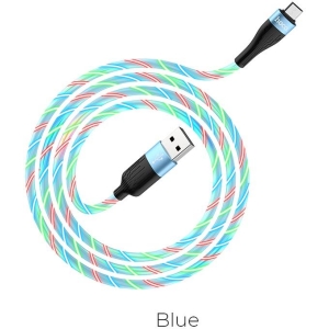 HOCO U85 CHARMING NIGHT ΚΑΛΩΔΙΟ ΦΟΡΤΙΣΗΣ MICRO, ΜΠΛΕ