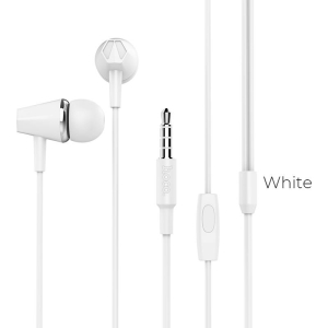 HOCO M34 HONOR MUSIC UNIVERSAL ΑΚΟΥΣΤΙΚΑ ΜΕ ΜΙΚΡΟΦΩΝΟ, ΛΕΥΚΟ