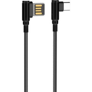 LDNIO ΚΑΛΩΔΙΟ ΦΟΡΤΙΣΗΣ LC421Μ ΓΩΝΙΑΚΟ ΒΙΣΜΑ MICRO USB, ΓΚΡΙ