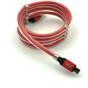 LDNIO ΚΑΛΩΔΙΟ ΦΟΡΤΙΣΗΣ LS491 ΜΕ ΜΑΓΝΗΤΕΣ, MICRO USB, ΚΟΚΚΙΝΟ