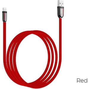 HOCO U74 ΚΑΛΩΔΙΟ ΦΟΡΤΙΣΗΣ GRAND LIGHTNING, ΚΟΚΚΙΝΟ