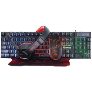 MARVO CM409 GAMING SET, ΠΛΗΚΤΡΟΛΟΓΙΟ + ΠΟΝΤΙΚΙ + MOUSEPAD + ΑΚΟΥΣΤΙΚΑ
