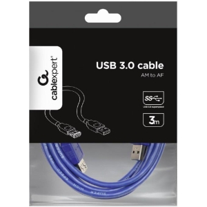 GEMBIRD ΚΑΛΩΔΙΟ USB EXTENSION 3.0 MALE-FEMALE ΜΕ ΦΕΡΡΙΤΗ 3m