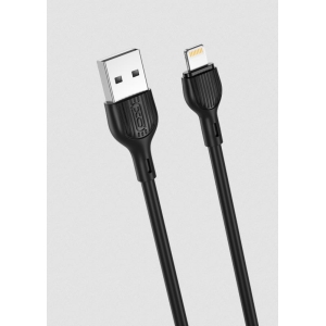 XO NB200 ΚΑΛΩΔΙΟ ΦΟΡΤΙΣΗΣ 2.1A LIGHTNING, ΜΑΥΡΟ, 2m