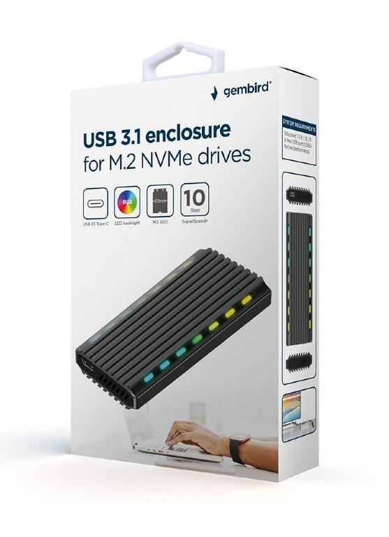 GEMBIRD U3C-03 ΘΗΚΗ ΓΙΑ SSD M.2 NVMe USB3