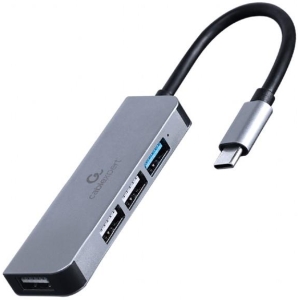 GEMBIRD USB3 HUB, 1USB 3.0, 3XUSB 2.0