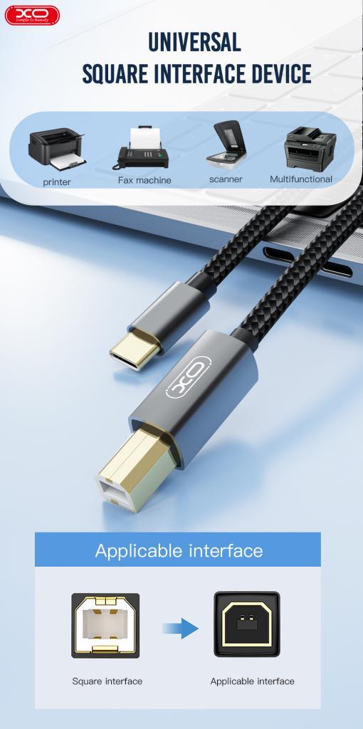 XO GB010B ΚΑΛΩΔΙΟ TYPE-C ΣΕ USB B - Image 2