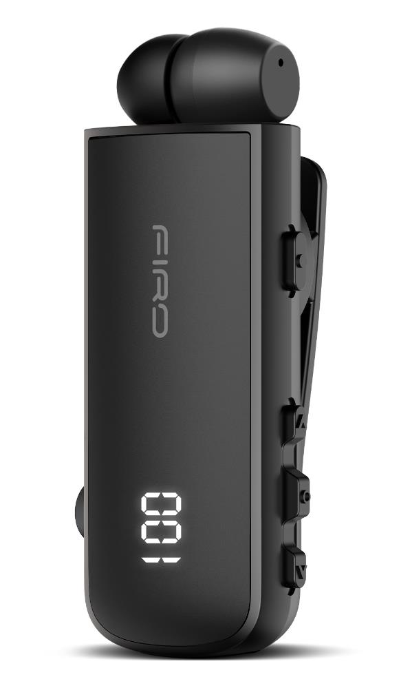 FIRO H16J BUSINESS BLUETOOTH RETRACTABLE EARPHONE ΜΕ ΟΘΟΝΗ, ΜΑΥΡΟ - Image 2