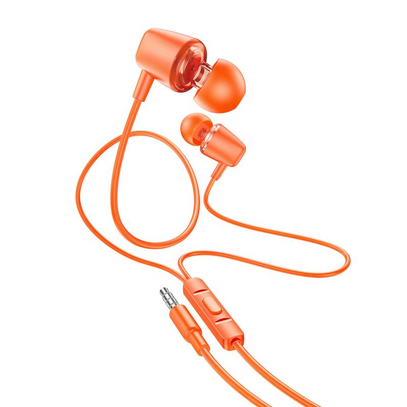 HOCO M107 DISCOVERER ΑΚΟΥΣΤΙΚΑ HANDSFREE, ΠΟΡΤΟΚΑΛΙ - Image 3