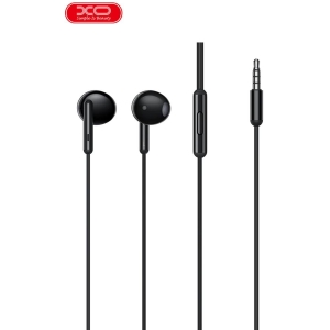 XO EP369 ΑΚΟΥΣΤΙΚΑ HANDSFREE  3.5mm ,ΜΑΥΡΟ