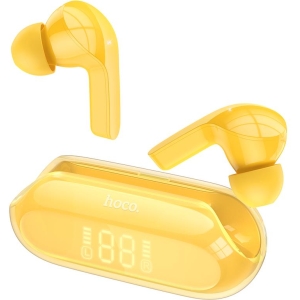 HOCO EW39 BRIGHT ΑΚΟΥΣΤΙΚΑ BLUETOOTH, ΚΙΤΡΙΝΟ, ENC
