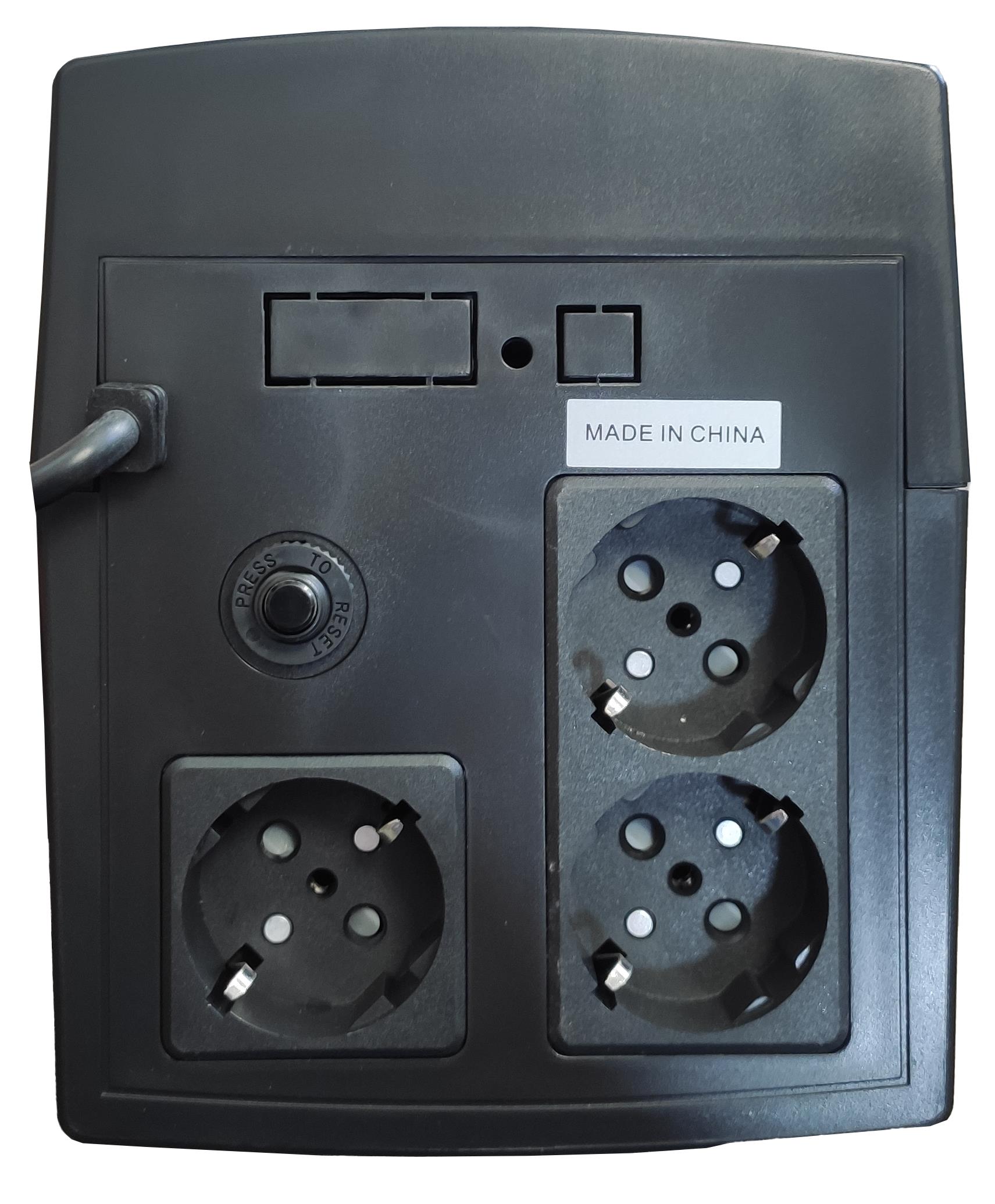 NG UPS 1200VA/720W ΜΕ AVR, LINE INTERACTIVE, 3 SCHUKO, 2x 12V7A, LED - Image 2