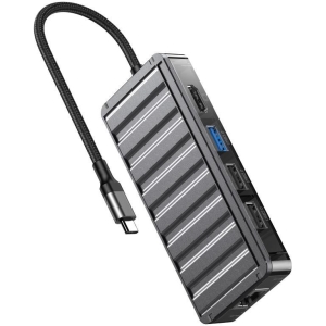 XO HUB016 7IN1 MULTIFUNCTIONAL DOCKING STATION TYPE-C (USB3.0X1+USB2.0X2+HDMI+PD+RJ45+VGA)