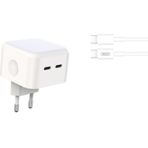 XO L102 ΦΟΡΤΙΣΤΗΣ, 35W, 2 ΘΥΡΕΣ PD, ΜΕ ΚΑΛΩΔΙΟ TYPE-C (NB124)