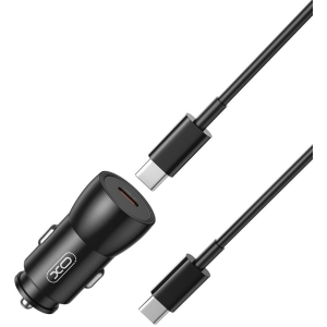 XO CC57 ΜΕΤΑΛΛΙΚΟΣ ΦΟΡΤΙΣΤΗΣ ΑΥΤΟΚΙΝΗΤΟΥ, 1 ΘΥΡΑ PD25W  ΜΕ ΚΑΛΩΔΙΟ TYPE-C (NB190A)