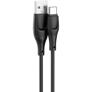 XO NB238 ZEUS ΚΑΛΩΔΙΟ ΦΟΡΤΙΣΗΣ ΣΙΛΙΚΟΝΗΣ TYPE-C, ΜΑΥΡΟ, 1Μ