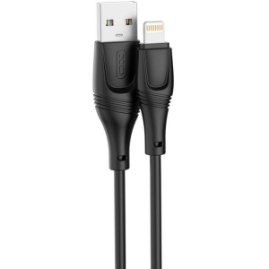 XO NB238 ZEUS ΚΑΛΩΔΙΟ ΦΟΡΤΙΣΗΣ ΣΙΛΙΚΟΝΗΣ LIGHTNING, ΜΑΥΡΟ, 3Μ