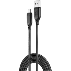 XO NB235 ZEBRA ΚΑΛΩΔΙΟ ΦΟΡΤΙΣΗΣ TYPE-C, ΜΑΥΡΟ