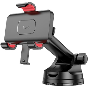 HOCO H22 ΒΑΣΗ ΣΤΗΡΙΞΗΣ DRAGON AUTOMATIC CLAMPING ΜΕ ΒΕΝΤΟΥΖΑ, ΜΑΥΡΟ/ΚΟΚΚΙΝΟ