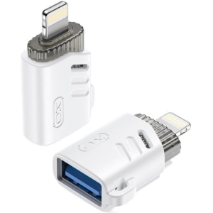 XO NB256A USB-A FEMALE TO LIGHTNING OTG ADAPTER, ΛΕΥΚΟ
