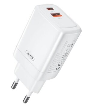 XO CE16 ΦΟΡΤΙΣΤΗΣ 45W GAΝ NITRIDE 1 ΘΥΡΑ USB + 1 ΘΥΡΑ PD, ΛΕΥΚΟΣ