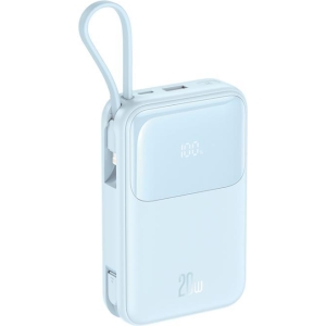 XO PR234 POWERBANK 22.5W+PD20W ME ΟΘΟΝΗ ΚΑΙ ΚΑΛΩΔΙΟ LIGHTNING + TYPE-C 20000MAH, ΓΑΛΑΖΙΟ