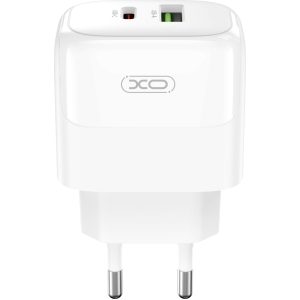 XO L137 ΦΟΡΤΙΣΤΗΣ PD20W/QC18W, 1 ΘΥΡΑ USB + 1 ΘΥΡΑ PD, ΛΕΥΚΟΣ