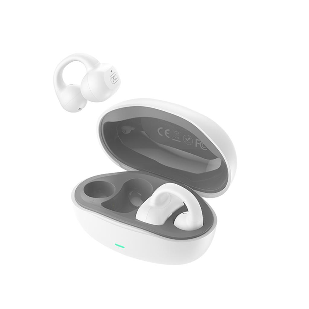 XO G19 ΑΚΟΥΣΤΙΚΟ HANDSFREE AIRSHIP EAR CLIP, BLUETOOTH, TWS, ΛΕΥΚΟ