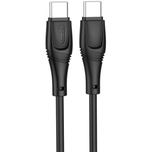 XO NB-Q239B ZEUS SERIES ΚΑΛΩΔΙΟ ΦΟΡΤΙΣΗΣ ΣΙΛΙΚΟΝΗΣ TYPE-C ΣΕ TYPE-C, 60W, ΜΑΥΡΟ