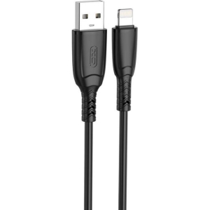 XO NB245 ΚΑΛΩΔΙΟ ΦΟΡΤΙΣΗΣ ΣΙΛΙΚΟΝΗΣ SULUO SERIES LIGHTNING, 1M, ΜΑΥΡΟ