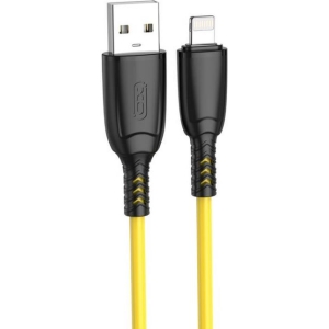 XO NB245 ΚΑΛΩΔΙΟ ΦΟΡΤΙΣΗΣ ΣΙΛΙΚΟΝΗΣ SULUO SERIES LIGHTNING, 1M, ΚΙΤΡΙΝΟ