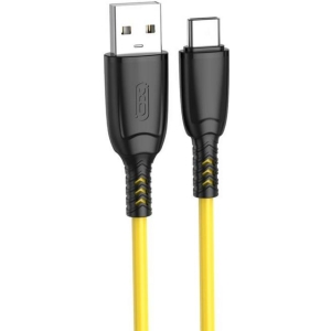 XO NB245 ΚΑΛΩΔΙΟ ΦΟΡΤΙΣΗΣ ΣΙΛΙΚΟΝΗΣ SULUO SERIES TYPE-C, 1M, ΚΙΤΡΙΝΟ