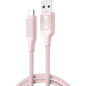 XO NB265 ΚΑΛΩΔΙΟ ΦΟΡΤΙΣΗΣ MINIMALIST SERIES TYPE-C, ΡΟΖ