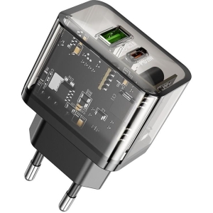 HOCO N34 DAZZLING DUAL-PORT PD20W+QC3.0, 2 ΘΥΡΕΣ