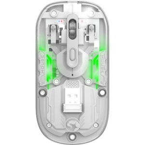 MARVO M808W ΔΙΑΦΑΝΟ ΑΣΥΡΜΑΤΟ 2.4G+ ΠΟΝΤΙΚΙ, RGB, ΑΘΟΡΥΒΟΙ ΔΙΑΚΟΠΤΕΣ