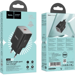 HOCO N43 VISTA ΦΟΡΤΙΣΤΗΣ TYPE-C 30W , ΜΑΥΡΟ