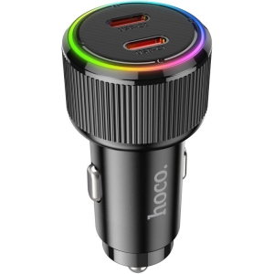 HOCO NZ14B ΦΟΡΤΙΣΤΗΣ ΑΥΤΟΚΙΝΗΤΟΥ, GUERRERO PD50W , 2 ΘΥΡΕΣ , ΜΑΥΡΟΣ