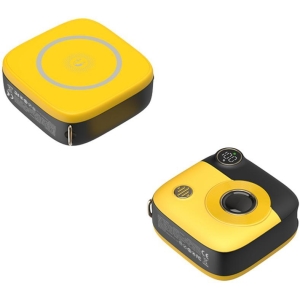 XO PR223 ΑΣΥΡΜΑΤΟ POWERBANK 15W + PD20W,  MAGSAFE, 10000mAh , ΜΑΥΡΟ-ΚΙΤΡΙΝΟ