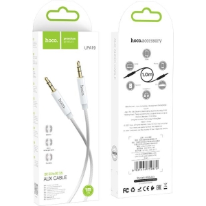 HOCO UPA19 ΚΑΛΩΔΙΟ ΗΧΟΥ 3.5MM to 3.5MM, 1M , ΑΣΗΜΙ