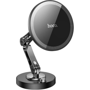 HOCO H50 JACQUES METAL RING MAGNETIC ΒΑΣΗ ΑΥΤΟΚΙΝΗΤΟΥ, ΜΑΥΡΟ-ΓΚΡΙ