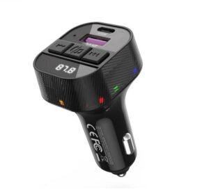 XO BCC17 FM TRANSMITER ΚΑΙ ΦΟΡΤΙΣΤΗΣ ΑΥΤΟΚΙΝΗΤΟΥ, PD30W, 2 ΘΥΡΕΣ, ΜΑΥΡΟΣ