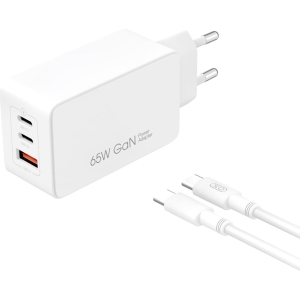 XO CE13 ΦΟΡΤΙΣΤΗΣ 65W GAN ΜΕ ΚΑΛΩΔΙΟ PD ΣΕ TYPE-C, ΛΕΥΚΟ
