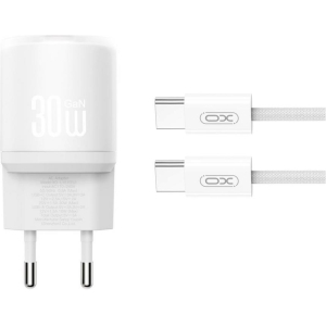 XO L150 ΦΟΡΤΙΣΤΗΣ 30W 1 ΘΥΡΑ TYPE-C, ΜΕ ΚΑΛΩΔΙΟ TYPE-C, ΛΕΥΚΟΣ