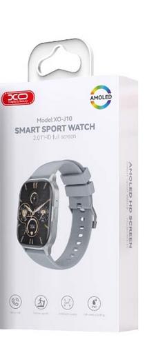 XO J10 AMOLED SCREEN STAR MIST MAGNETIC SQUARE SMART WATCH, CALL FUNCTION, ΓΚΡΙ - Image 3