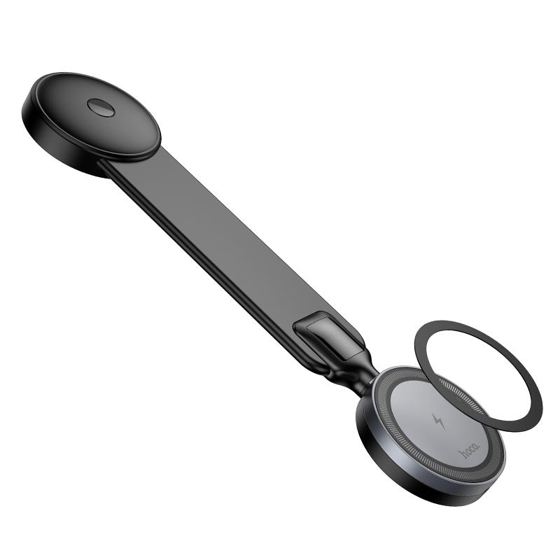 HOCO HW29 TOTEM ΒΑΣΗ ΑΥΤΟΚΙΝΗΤΟΥ ΜΕ ΑΣΥΡΜΑΤΗ ΦΟΡΤΙΣΗ, ΜΑΥΡΟ-ΓΚΡΙ - Image 2