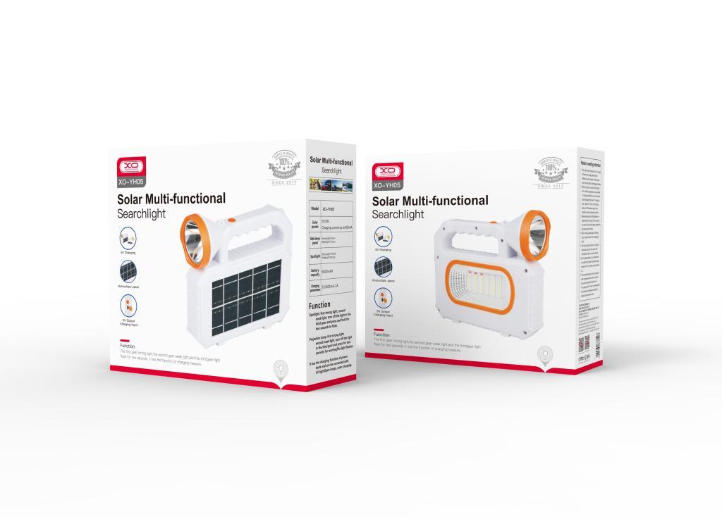 XO YH05 ΦΑΚΟΣ LED ΧΕΙΡΟΣ ΜΕ SOLAR ΠΑΝΕΛ - Image 3