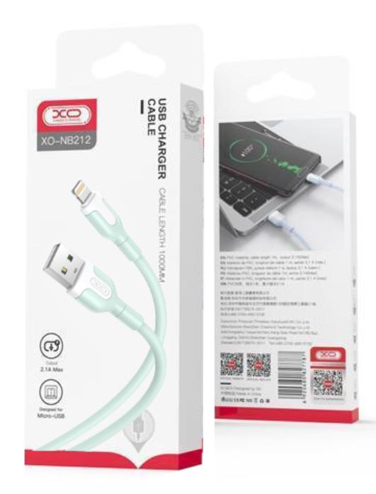 XO NB212 ΚΑΛΩΔΙΟ ΦΟΡΤΙΣΗΣ LIGHTING ΠΡΑΣΙΝΟ - Image 2